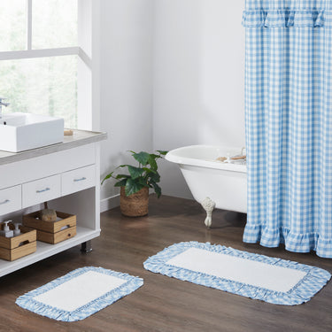 Annie Buffalo Blue Check Bathmat 20